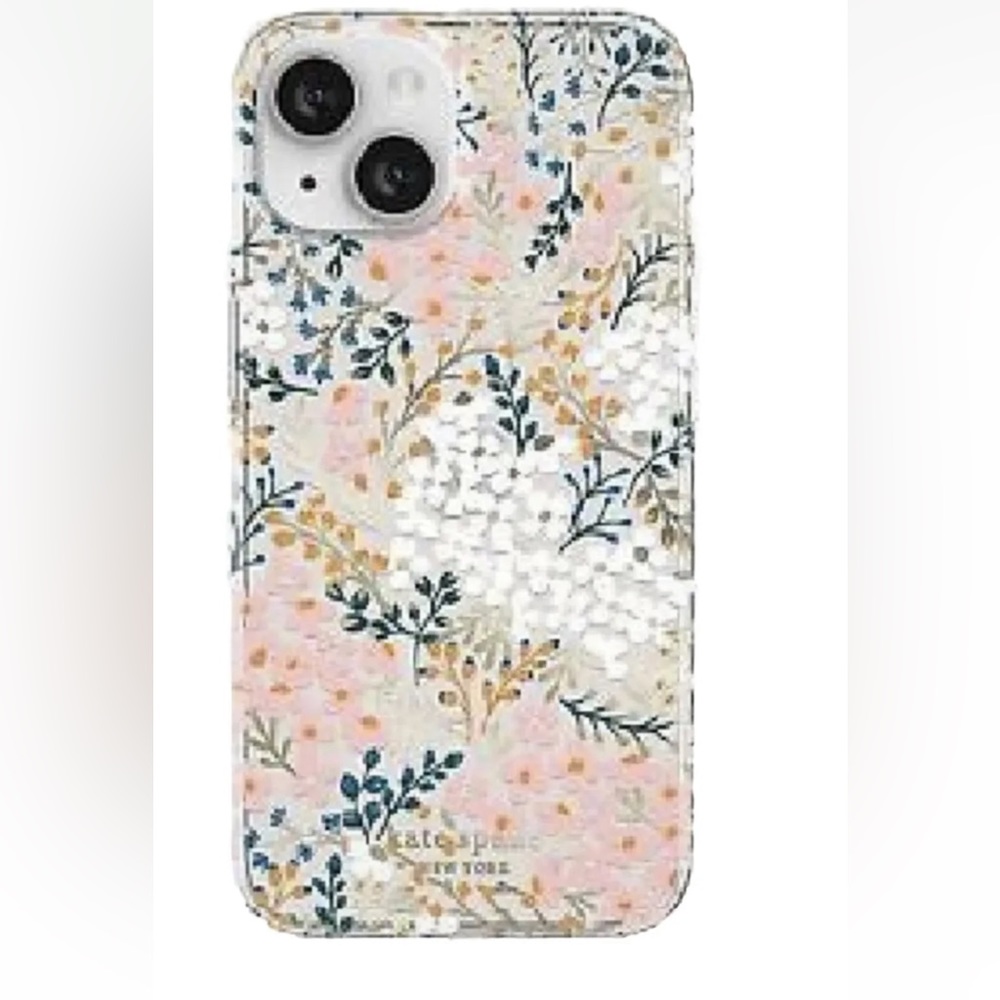 Kate Spade Transparent Floral Antimicrobial Hard-shell Case iPhone 14 Plus